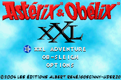 Asterix & Obelix Paf Them All title screen for GameBoy Advance
